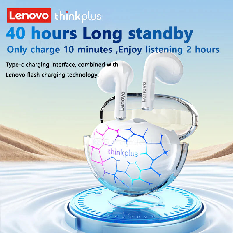 Lenovo LP80 Pro RGB Bluetooth 5.3 Noise Reduction Earbuds