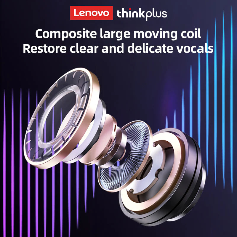 Lenovo LP80 Pro RGB Bluetooth 5.3 Noise Reduction Earbuds
