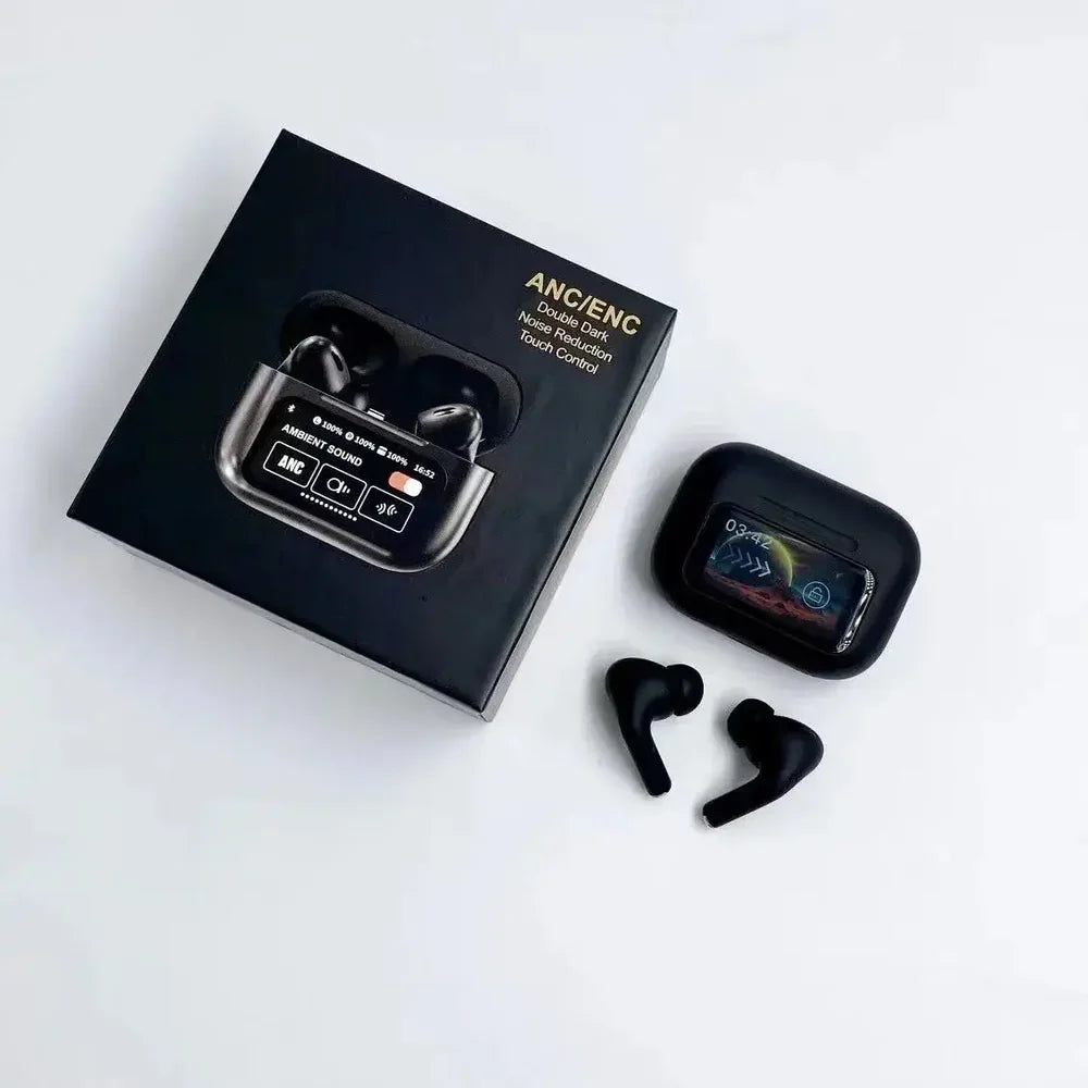 A9 Pro LCD Touch Screen Earbuds - (IMPORTED)
