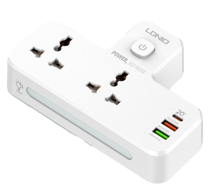 Ldnio 2 AC Outlets Portable Extension Power Socket