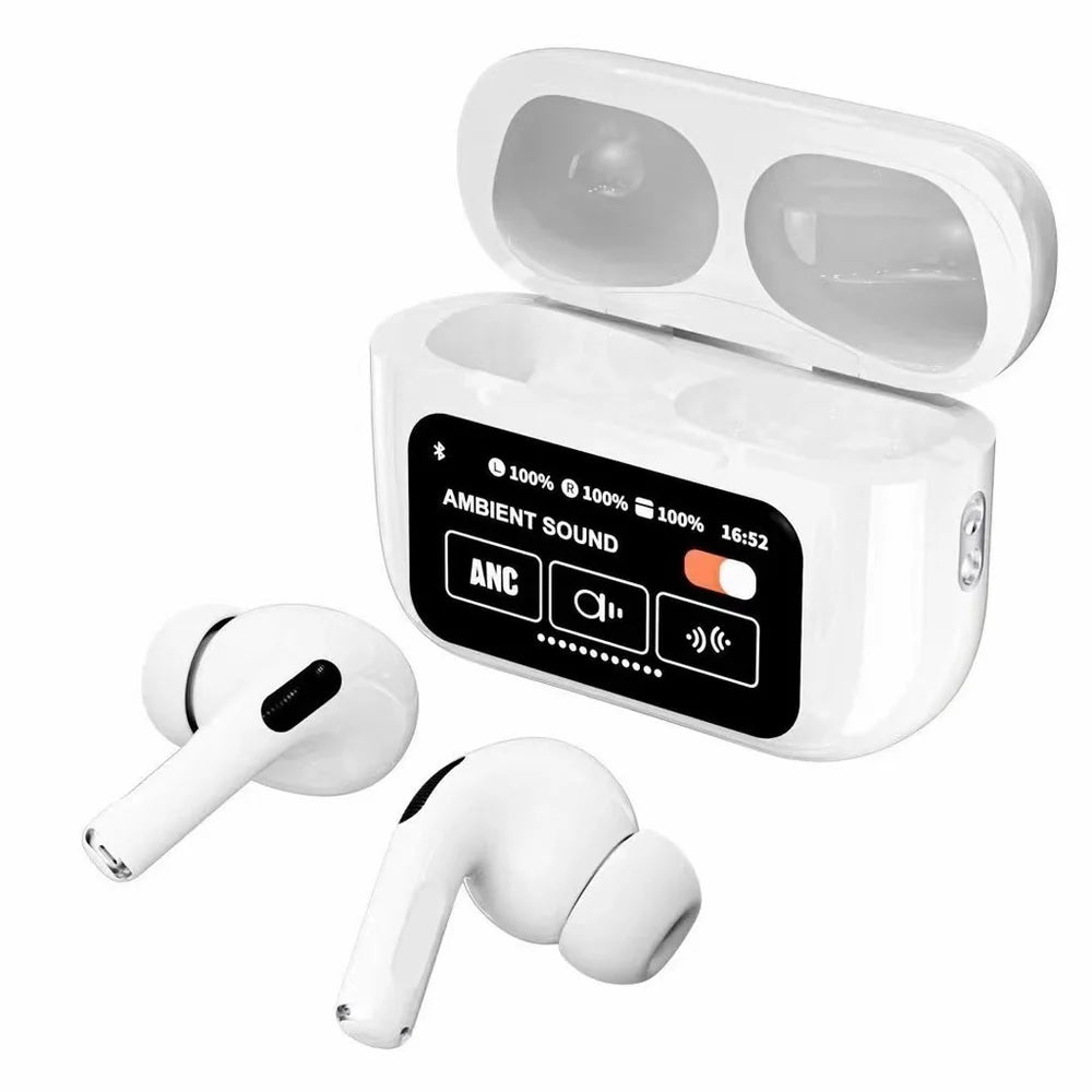 A9 Pro LCD Touch Screen Earbuds - (IMPORTED)